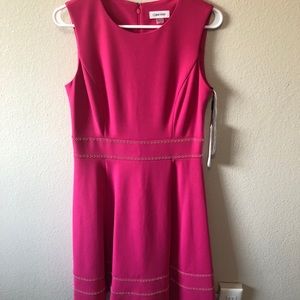 Calvin Klein Pink A line Dress -New Medium- 8